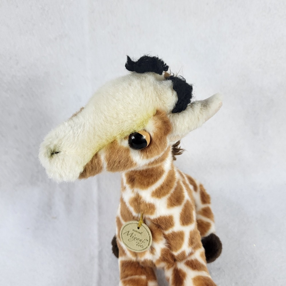 Miyoni Tots Aurora Baby Giraffe Sitting Plush Stuffed Animal Doll Toy